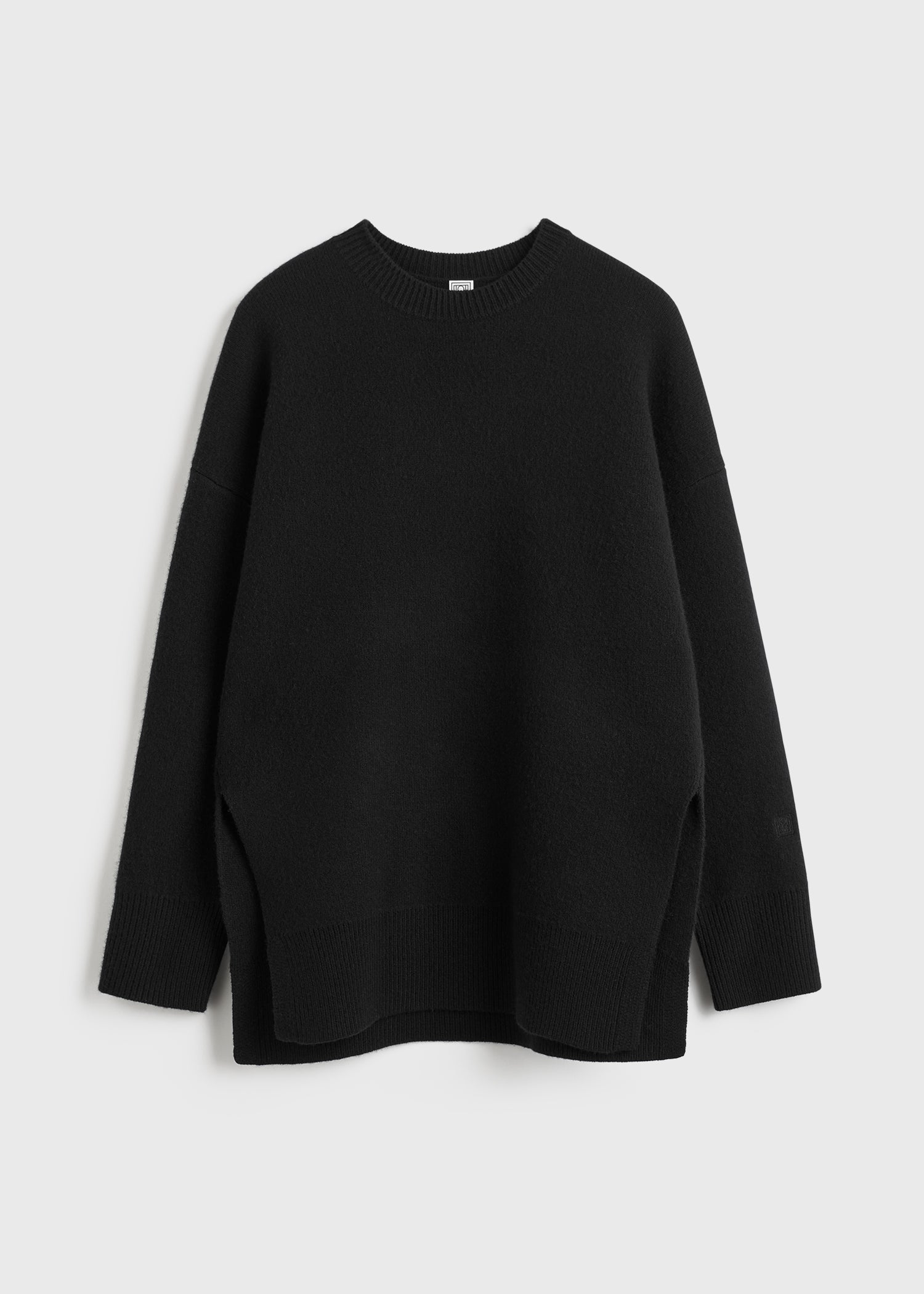 Double-knit pullover black – TOTEME