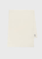 Wide classic wool scarf ivory