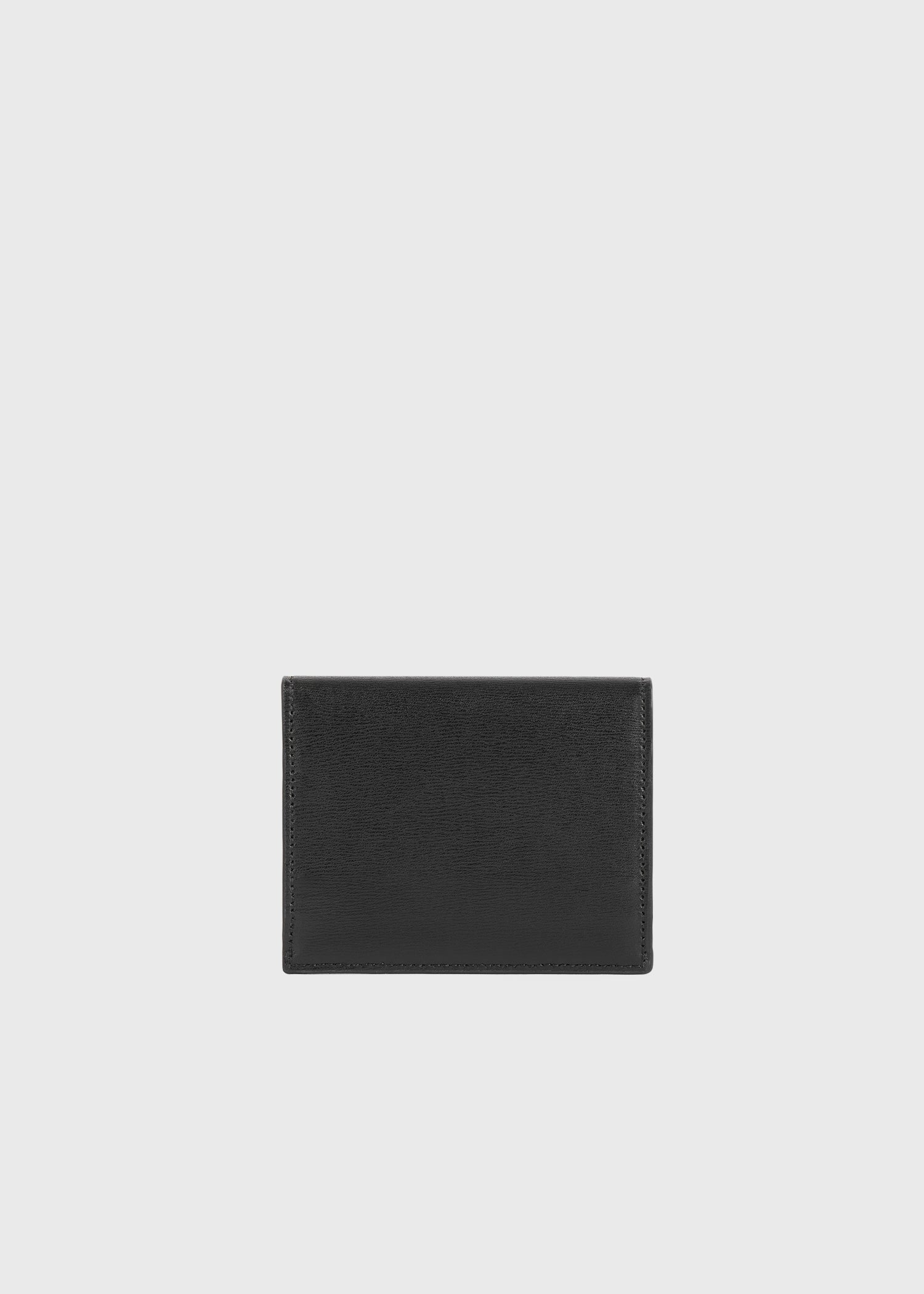 T-lock leather cardholder black