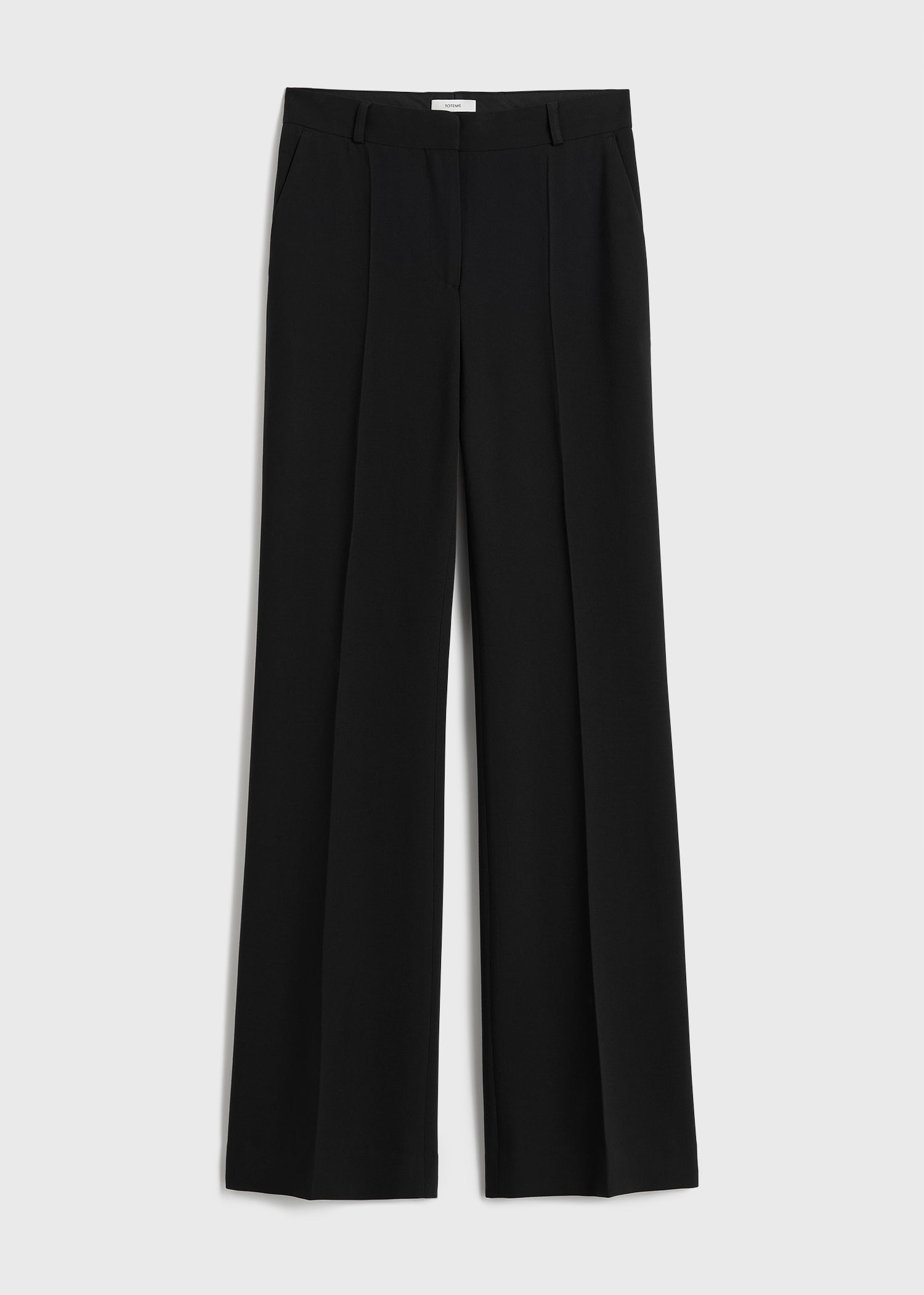 Flared evening trousers black