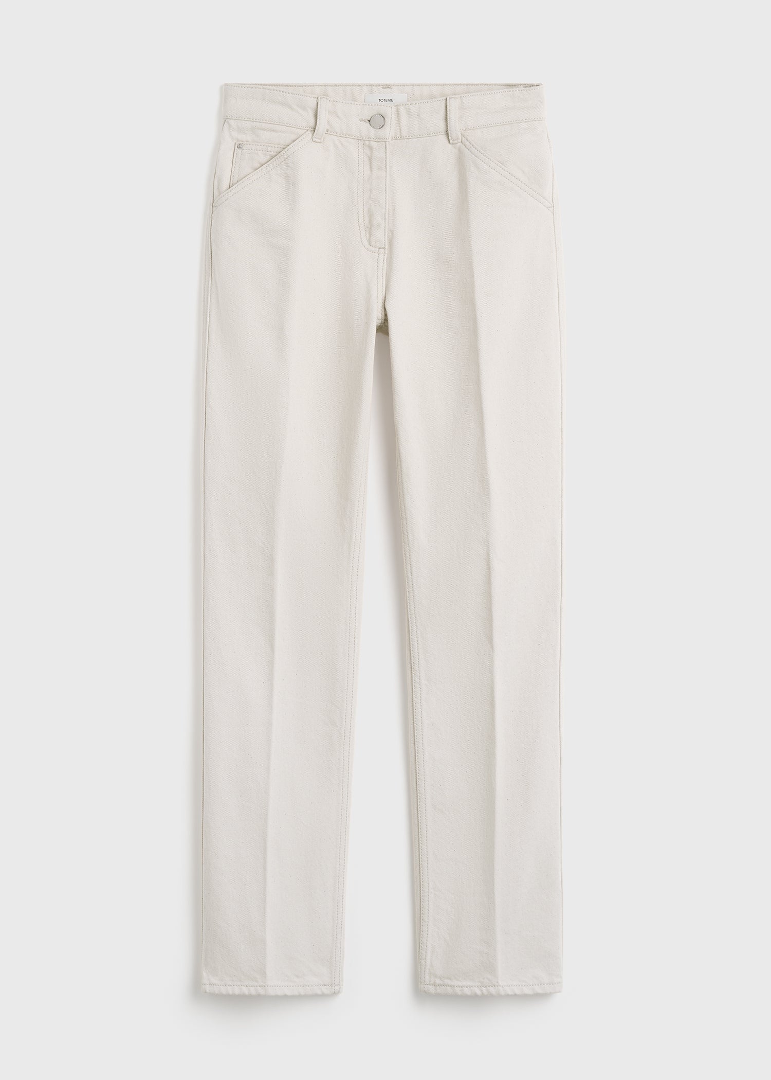 Low slim denim ecru
