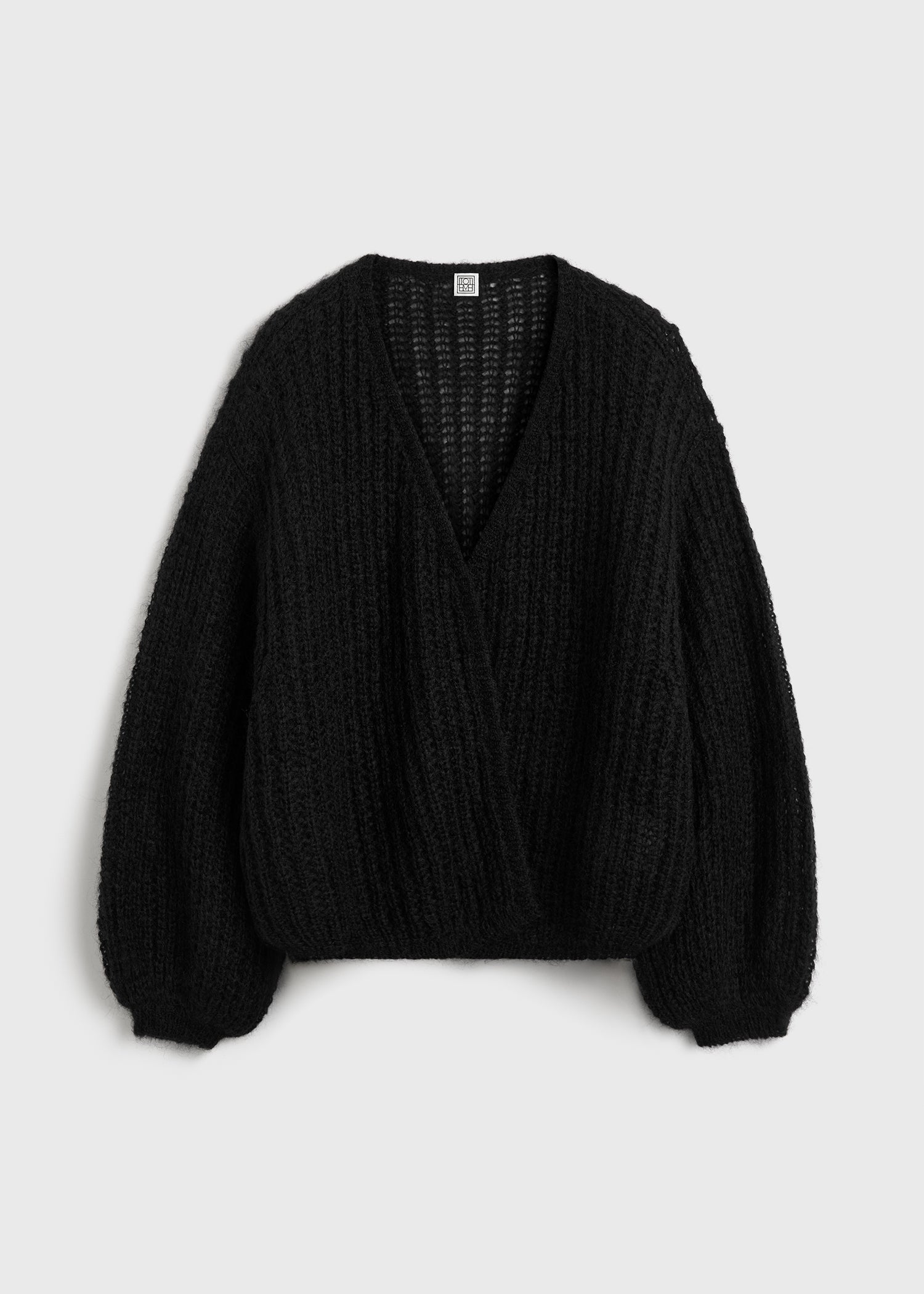 【新品タグ付】THETOE r Puff Cardigan black Puffed cardigan black – TOTEME
