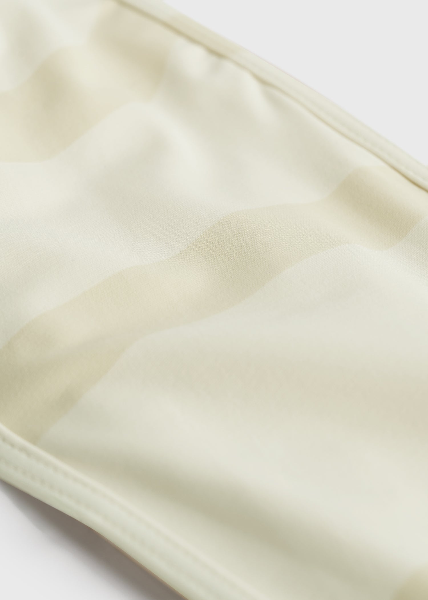 Monogram strapless bikini top ecru/straw