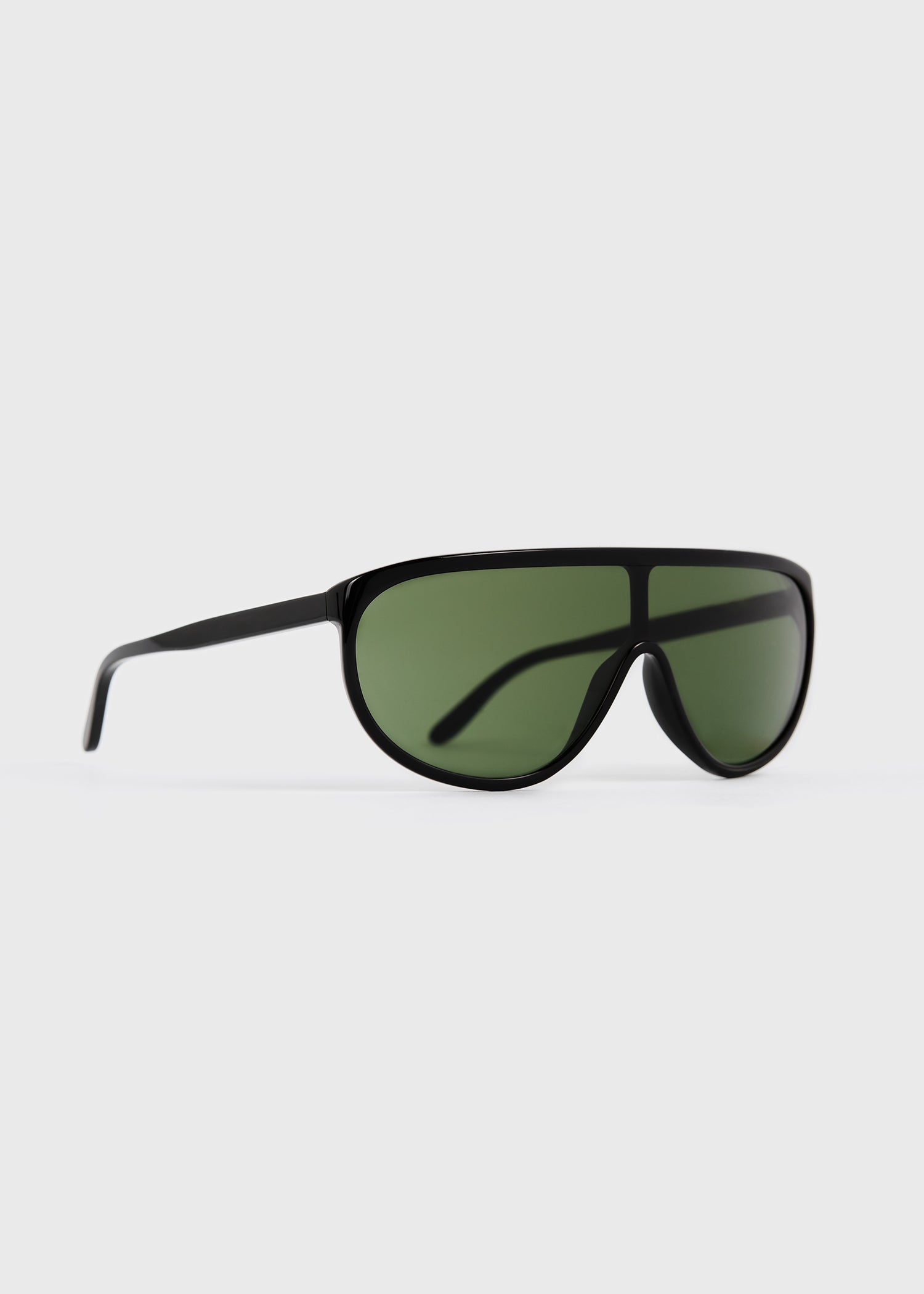 Shield aviator sunglasses black