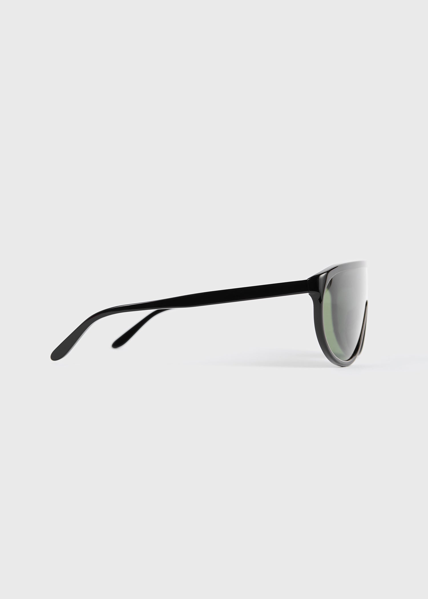 Shield aviator sunglasses black