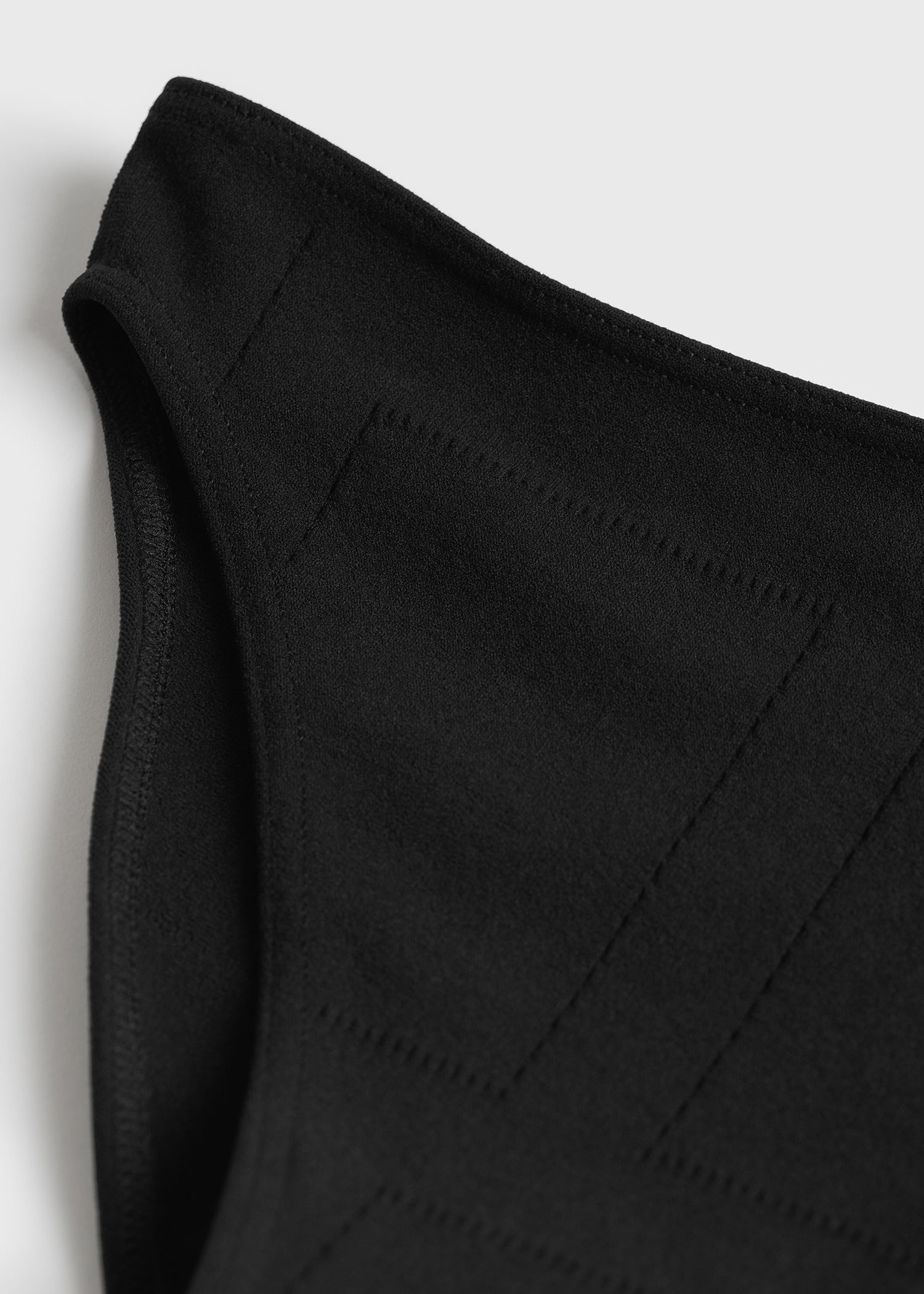 Pointelle bikini bottoms washed black