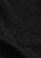 Monogram pointelle knit swimsuit washed black