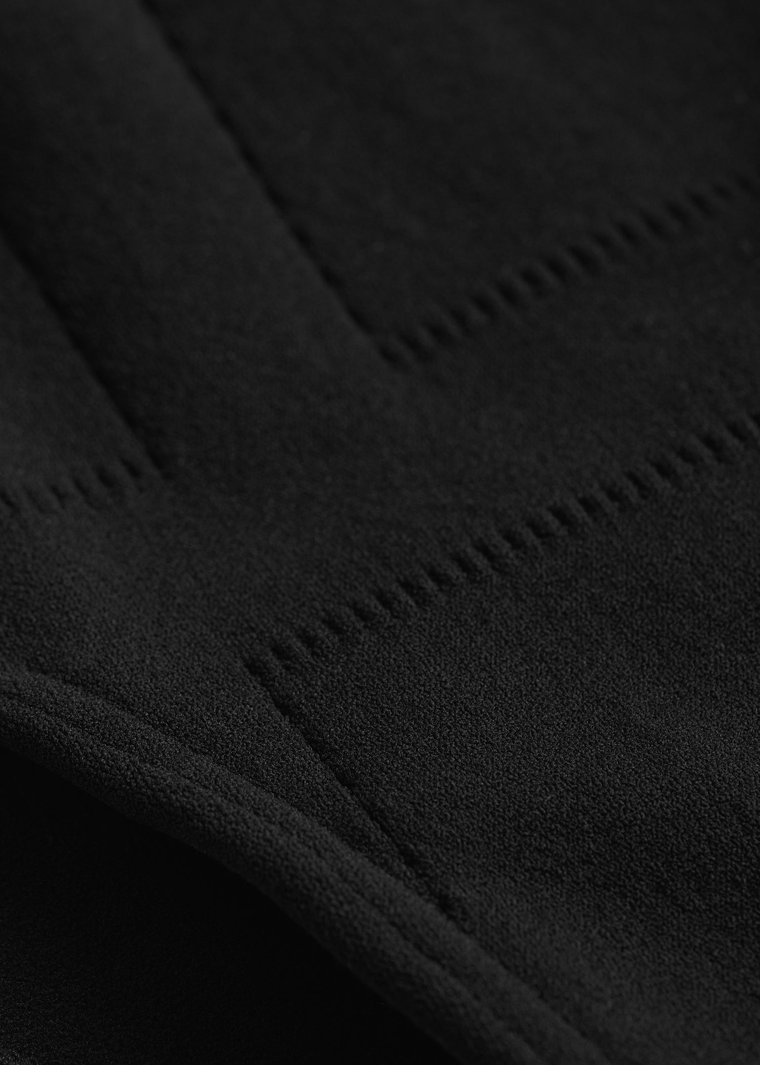 Monogram pointelle knit swimsuit washed black