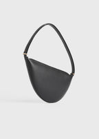 Leather scooped sling black
