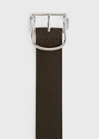Swirl suede belt pepper