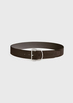 Swirl suede belt pepper