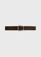 Swirl suede belt pepper
