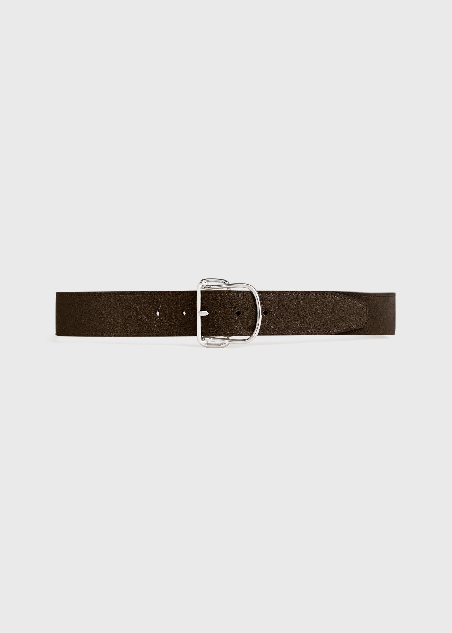 Swirl suede belt pepper from Toteme - $220