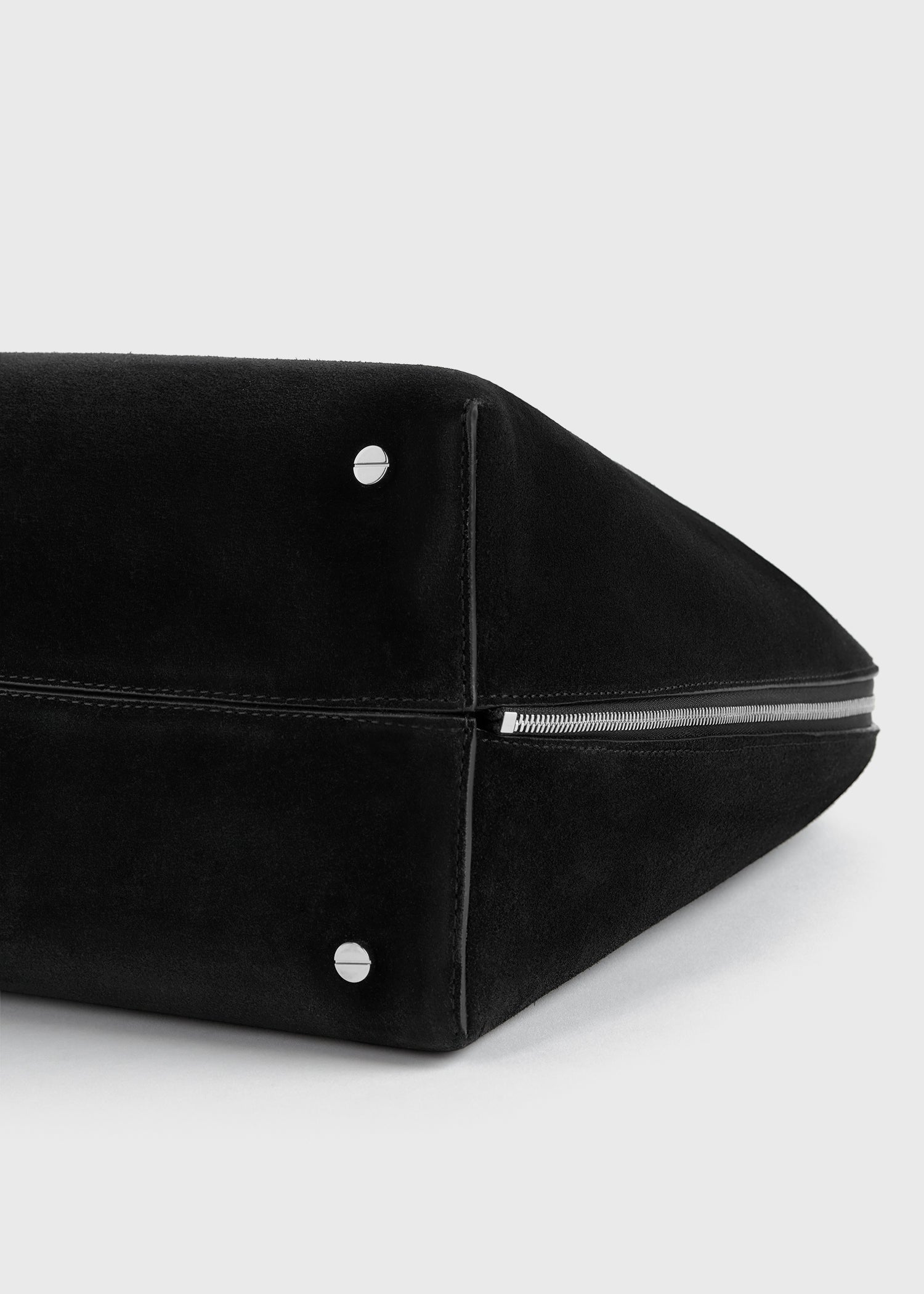 Suede day tote black