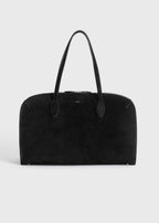 Suede day tote black