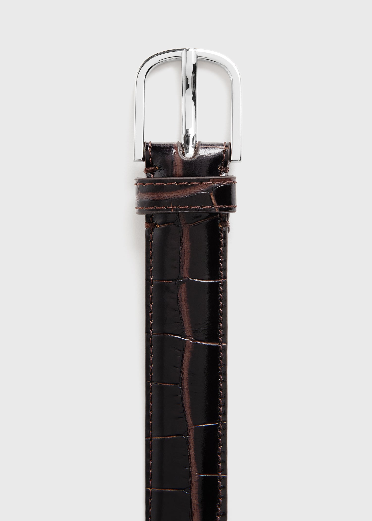 ★あんちょろ★ラポドゥジェムleather belt RogerXimenezCinnamonMockCrocBe
