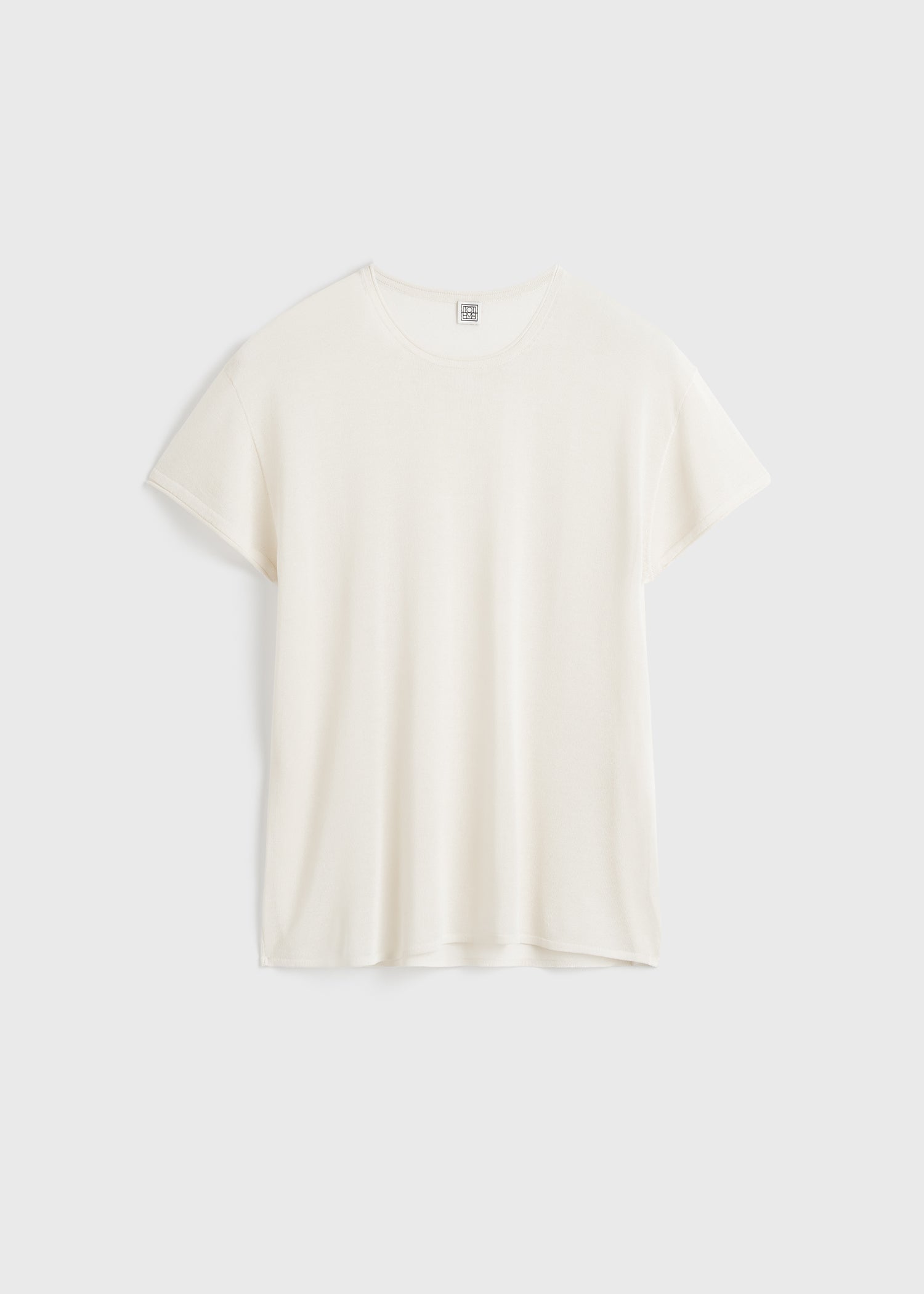 Silk tee ecru