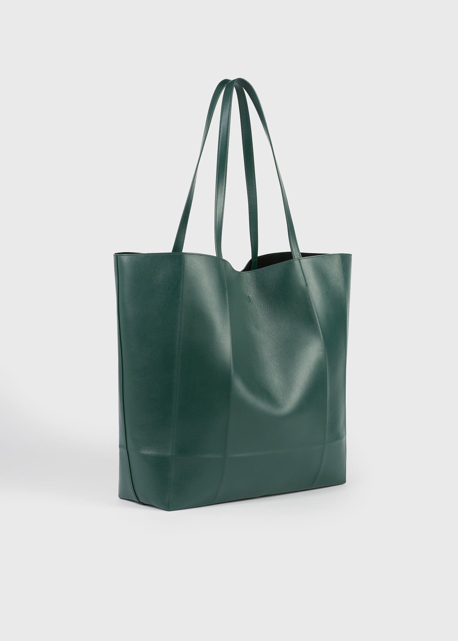 Roam leather tote dark green