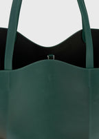 Roam leather tote dark green