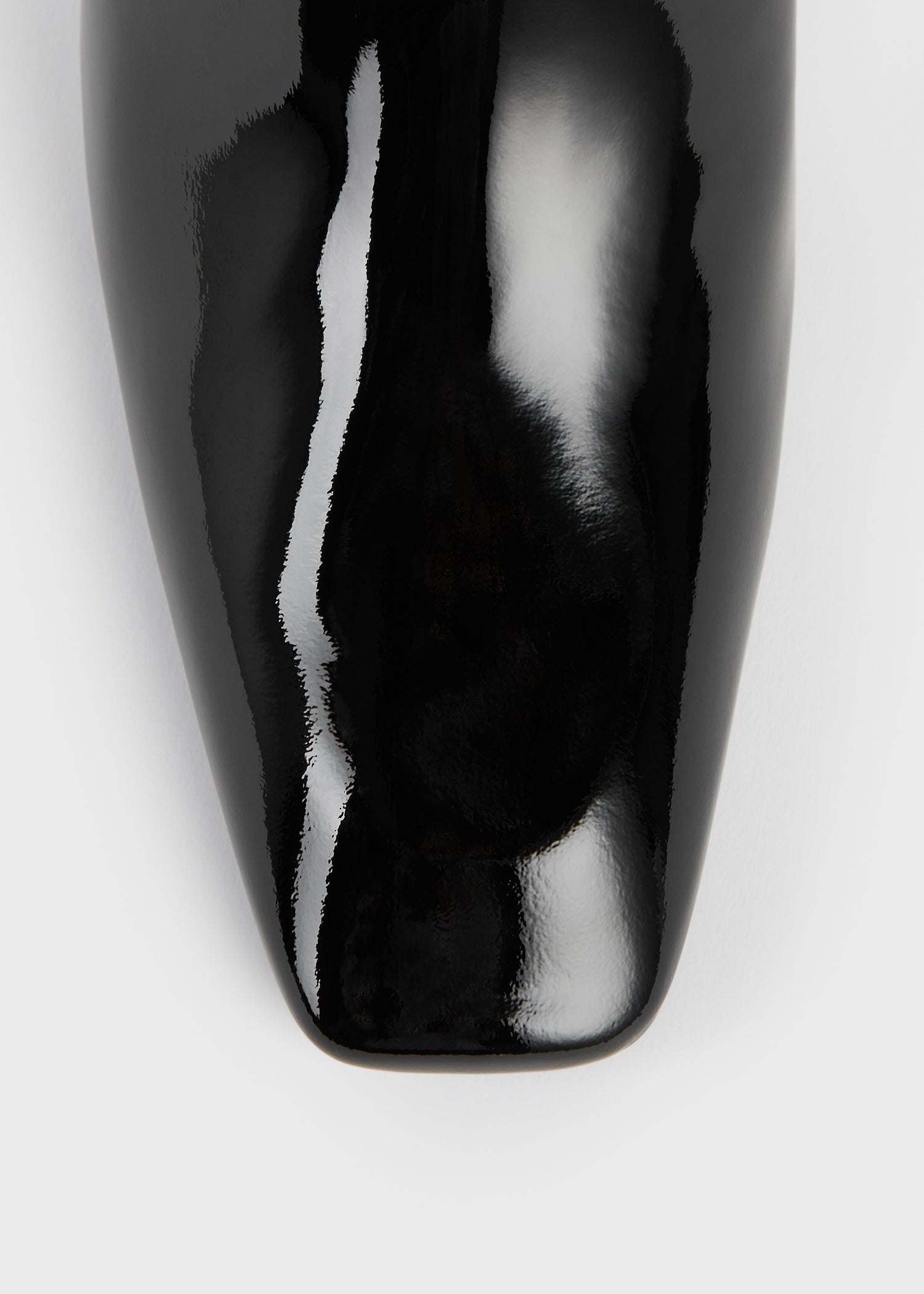Bar patent boots black