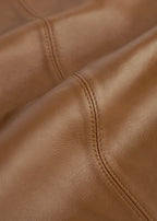 Big leather scarf copper