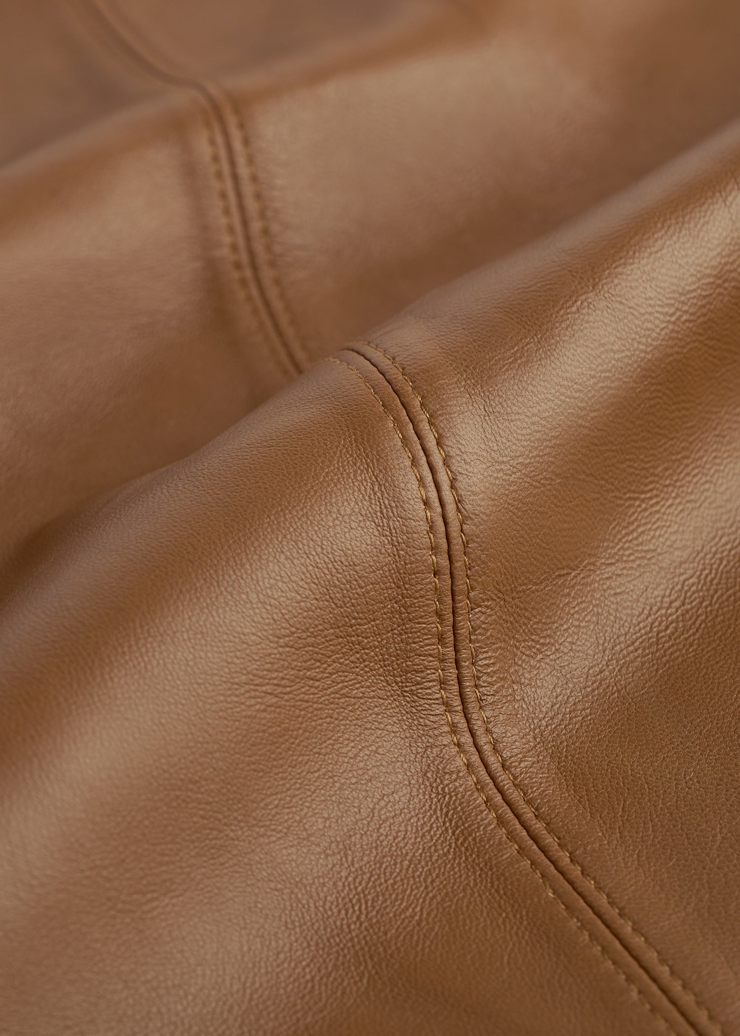 Big leather scarf copper
