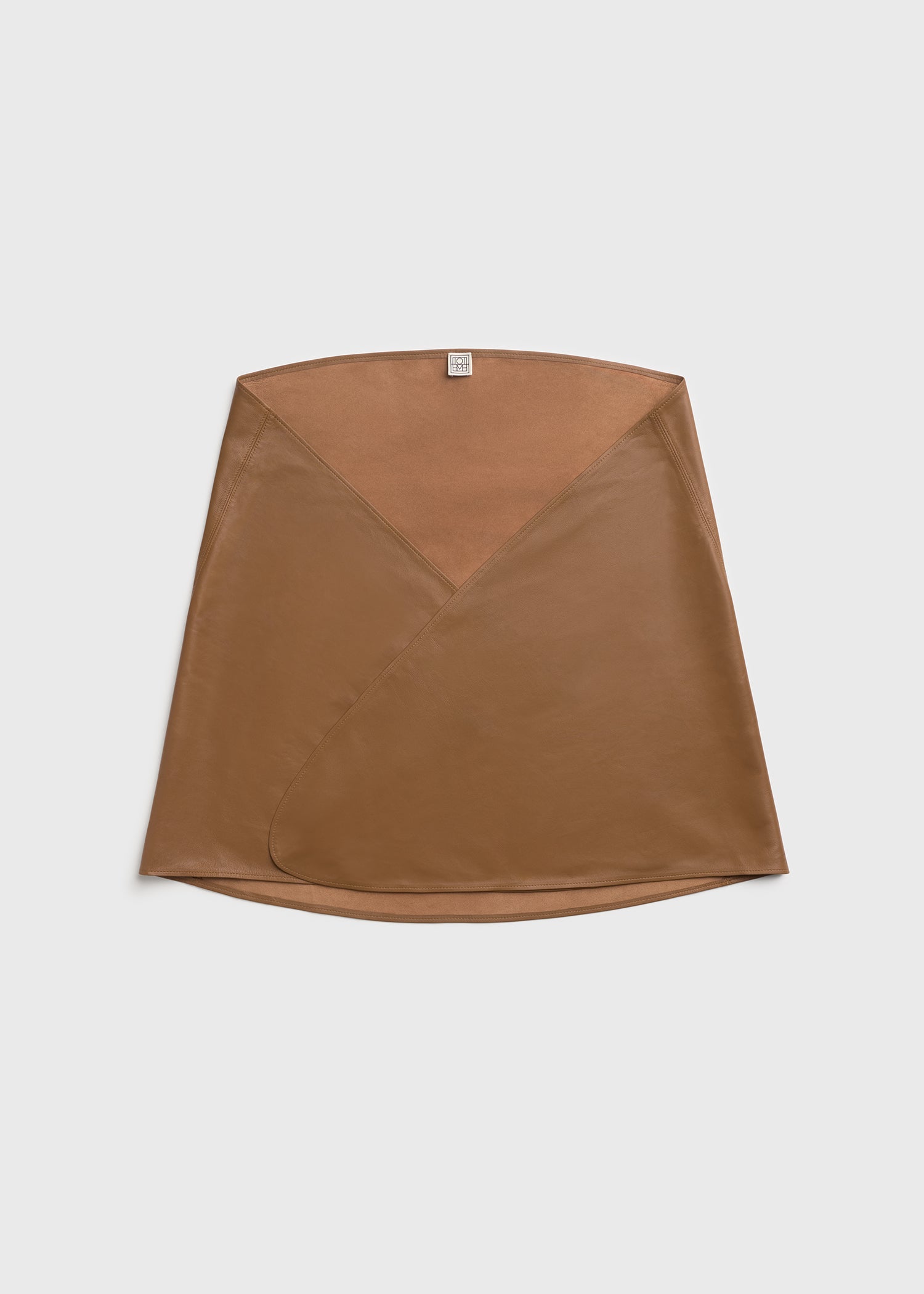 Big leather scarf copper