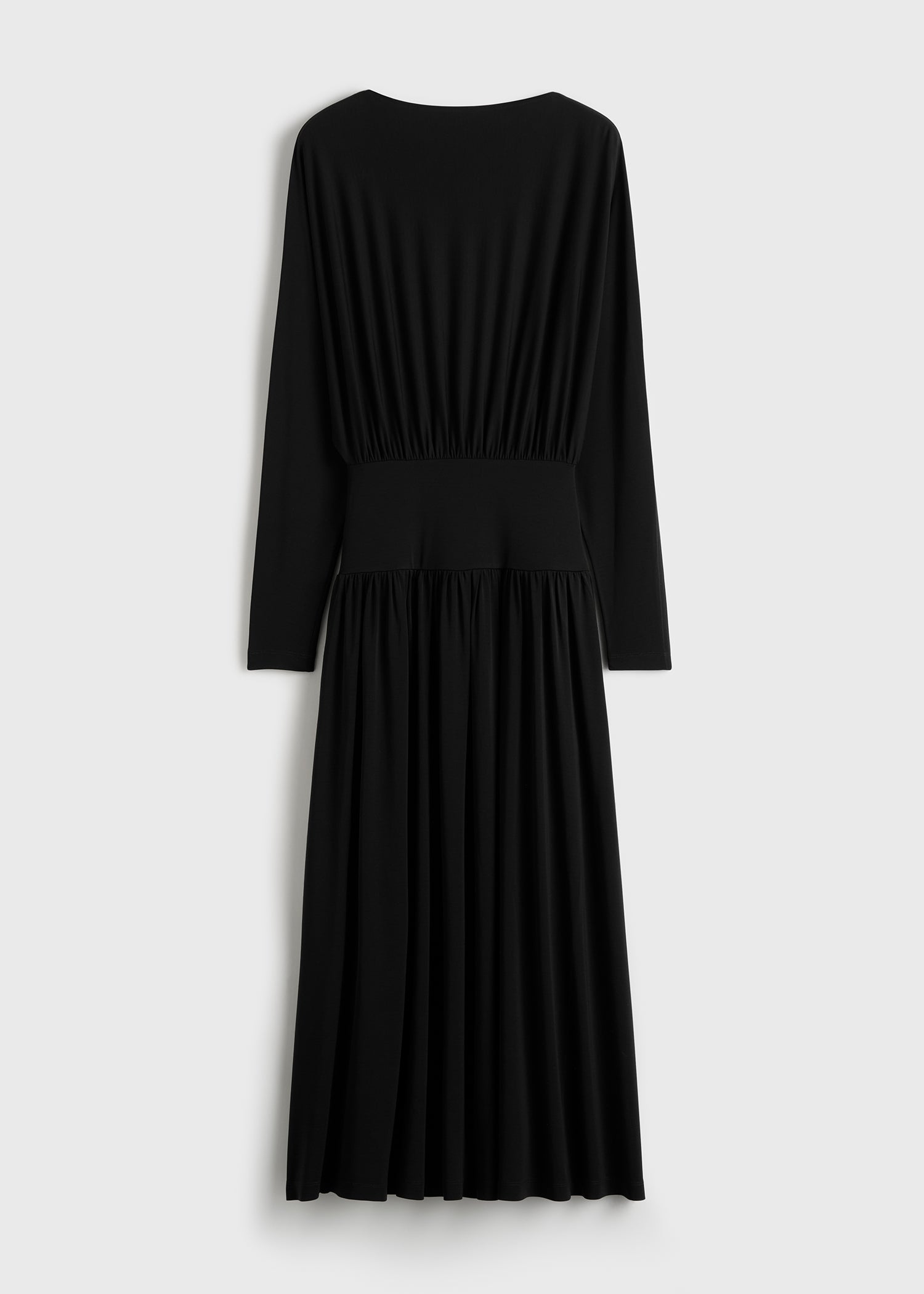 Boatneck jersey dress black