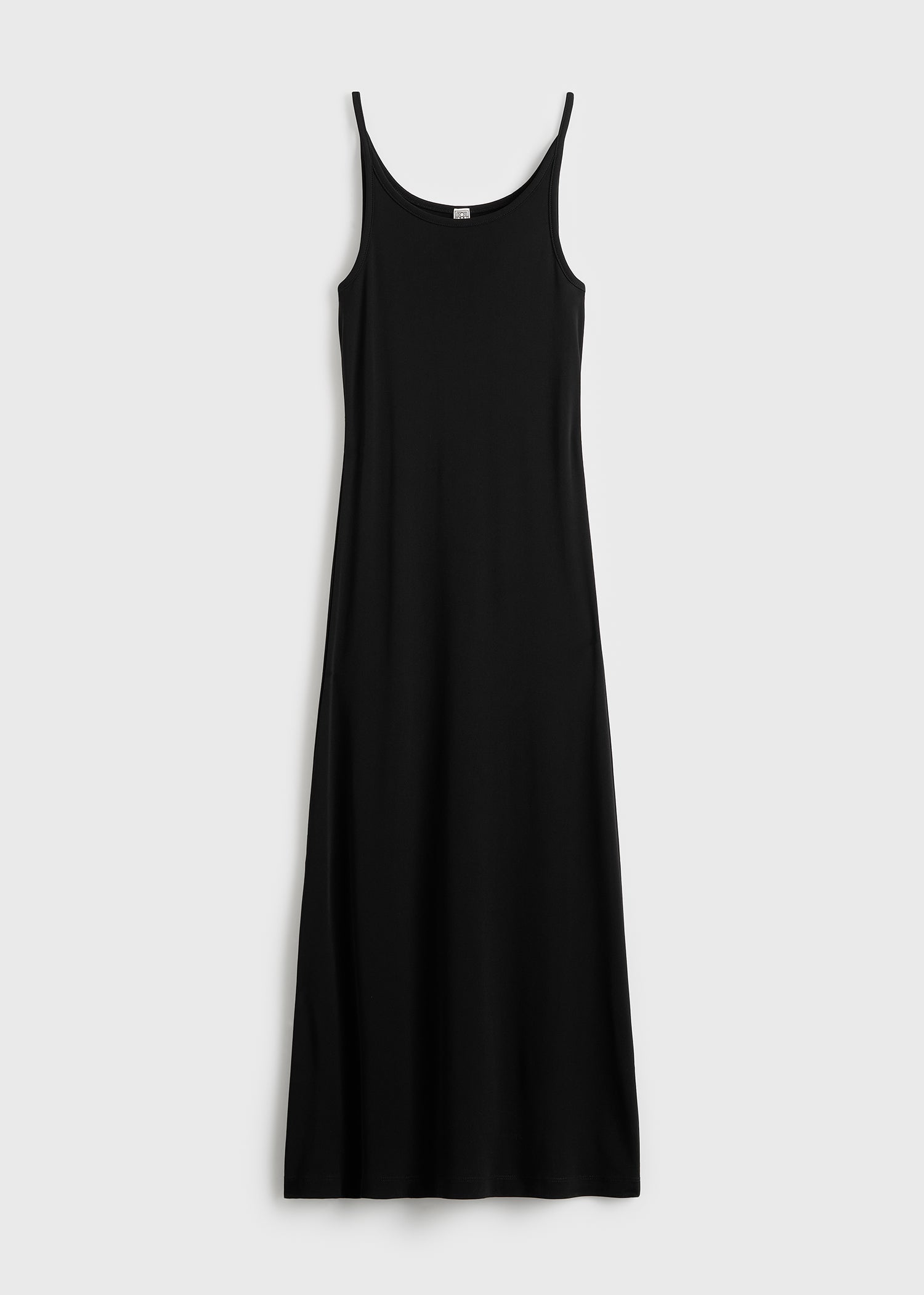 Fluid slip dress black