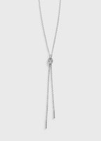 Rope lariat silver