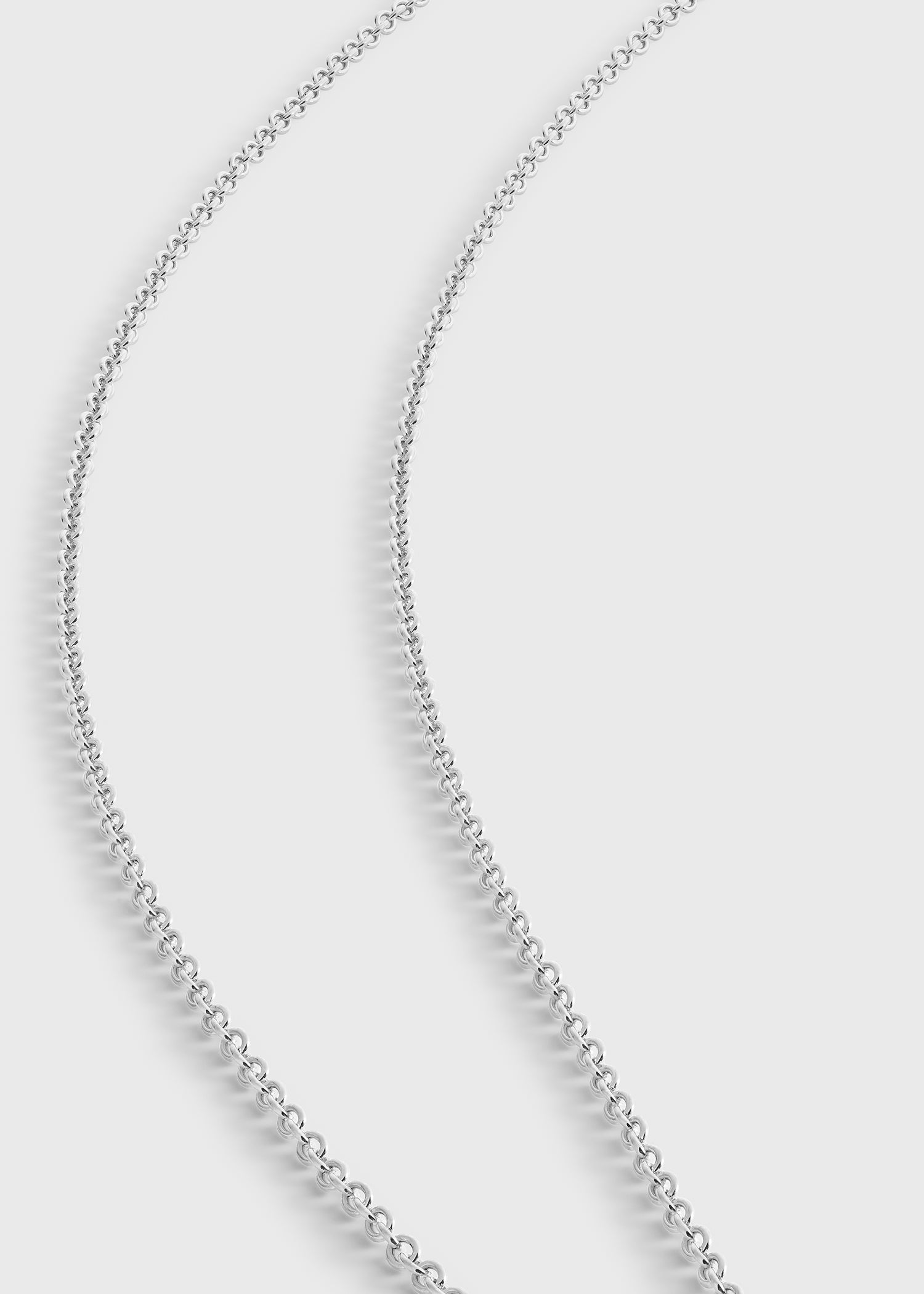 Rope lariat silver