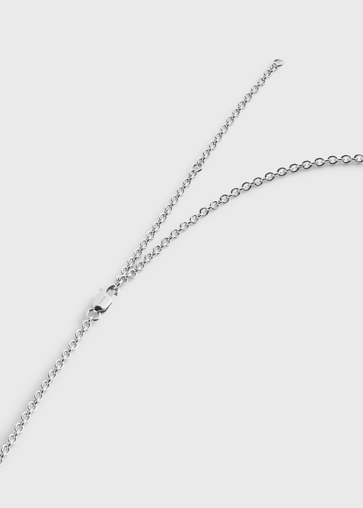 Rope lariat silver