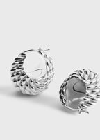 Rope hoops silver
