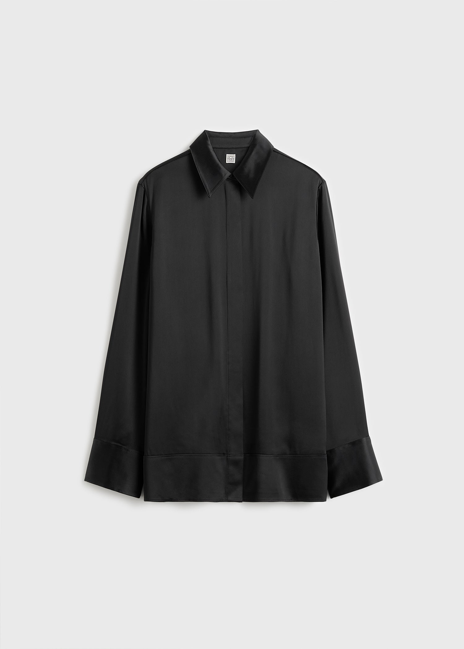 Soft tuxedo shirt black