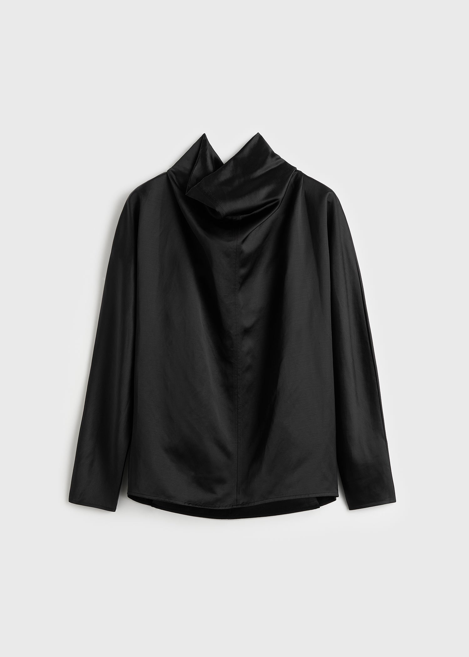 Cowl neck blouse black