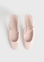 Slingback naplack mary janes flamingo