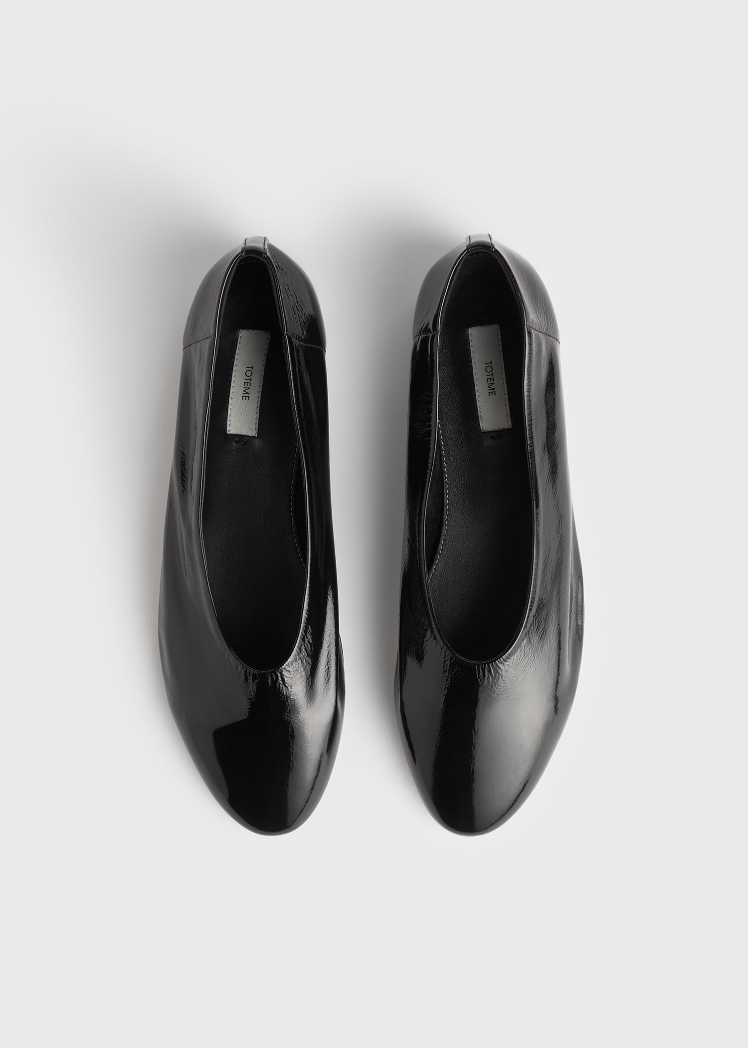 Slip naplack ballerinas black