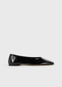 Slip naplack ballerinas black