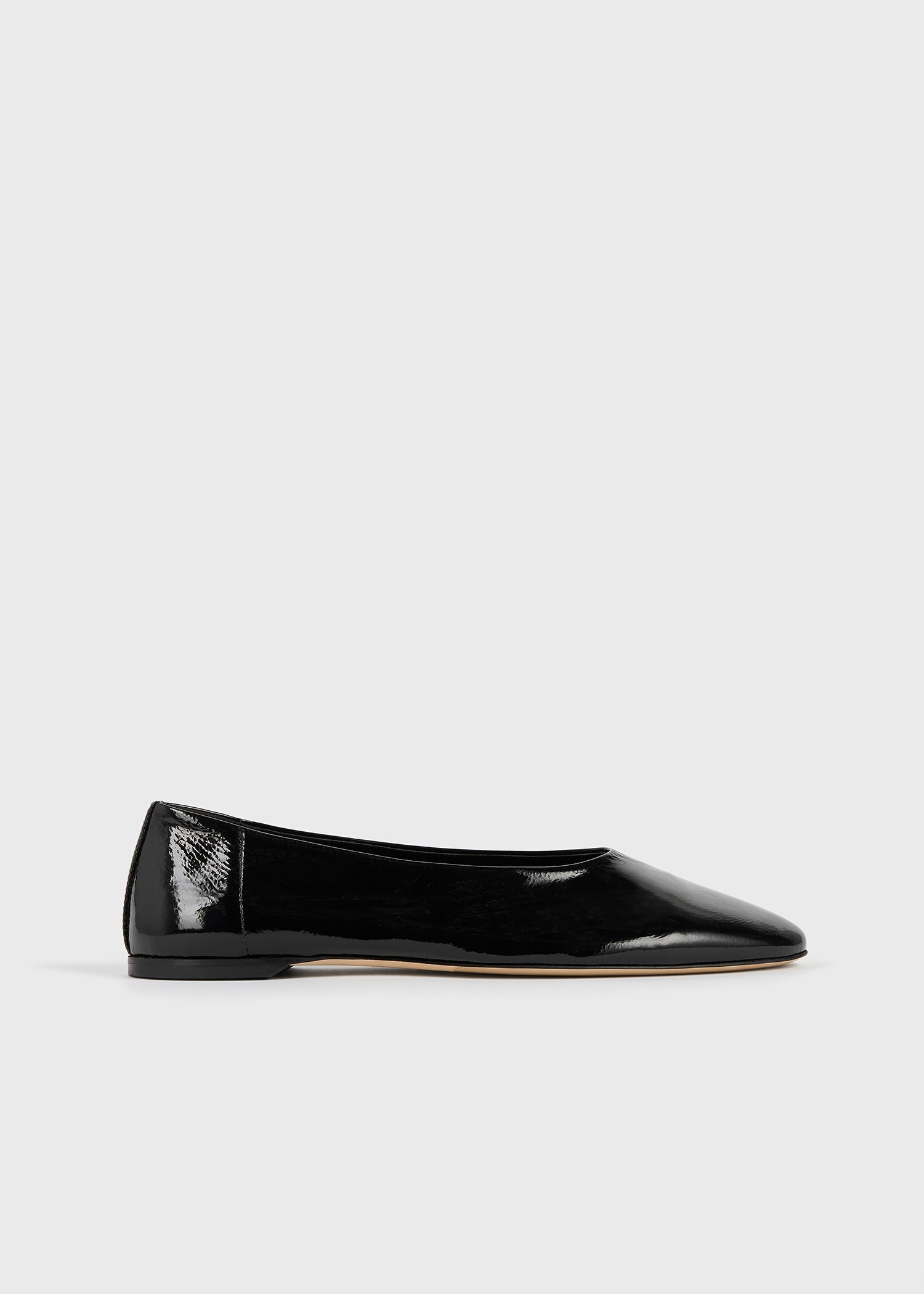 Slip naplack ballerinas black
