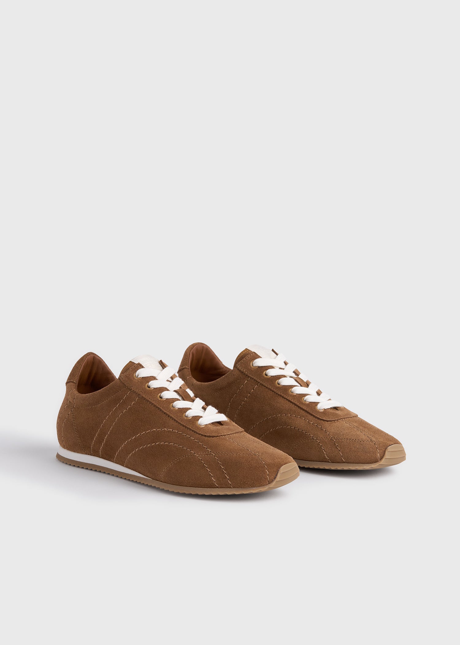 Flex suede sneakers copper