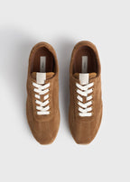 Flex suede sneakers copper