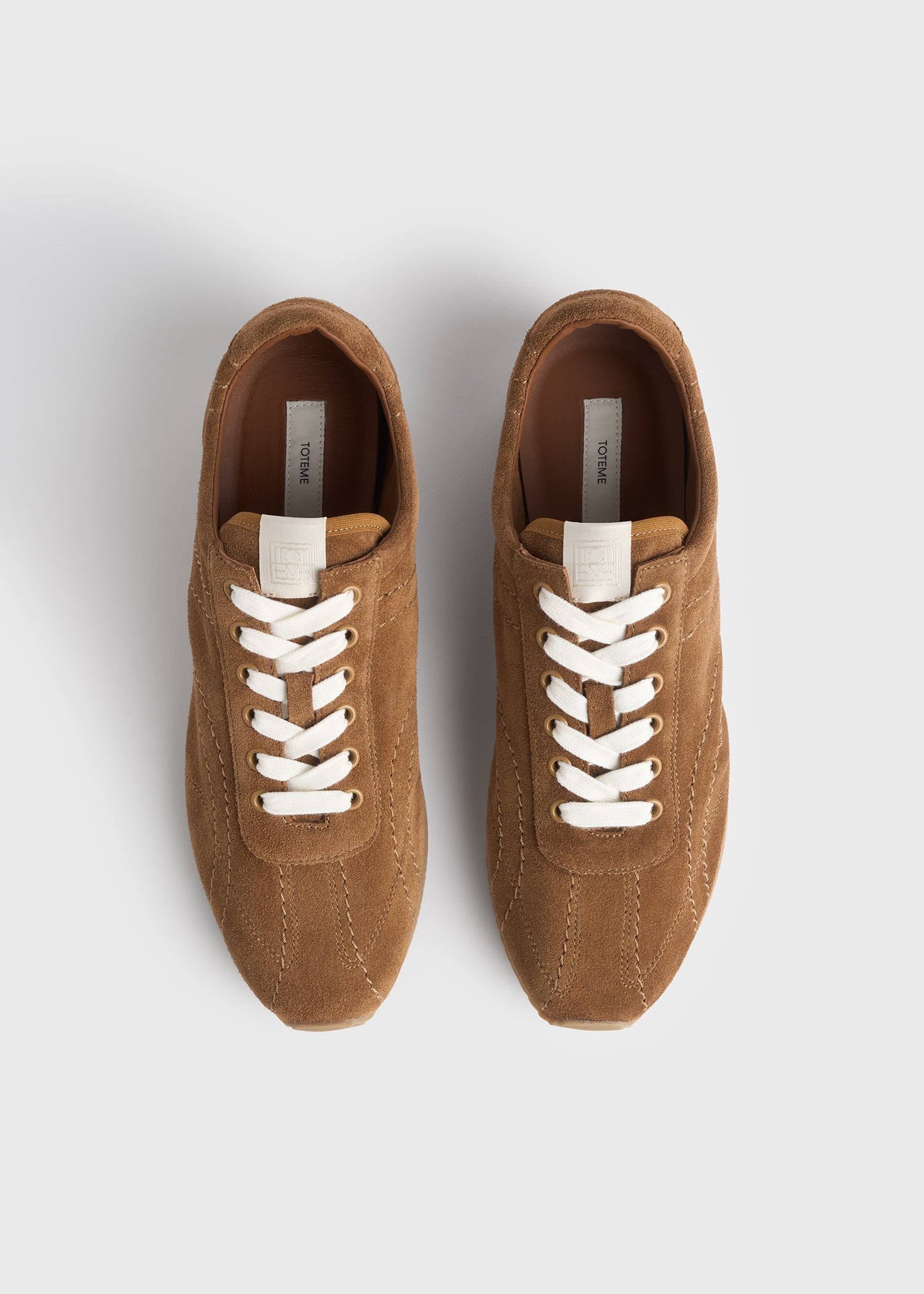 Flex suede sneakers copper
