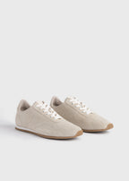 Flex suede sneakers stone