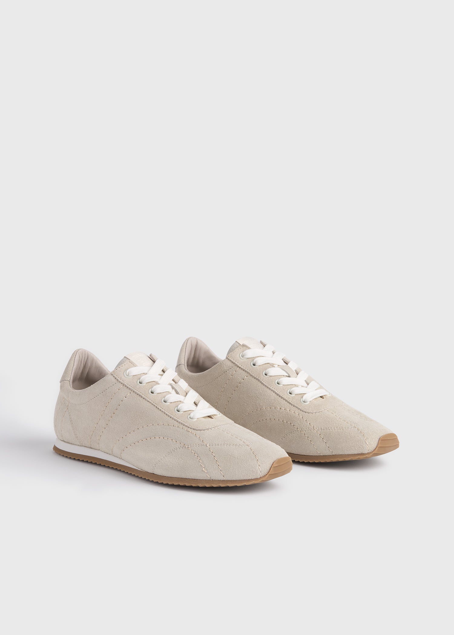 Flex suede sneakers stone
