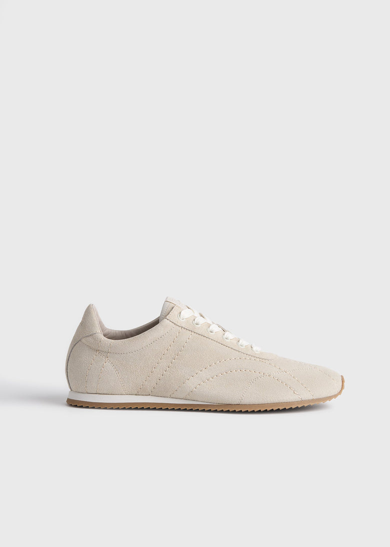 Flex suede sneakers stone