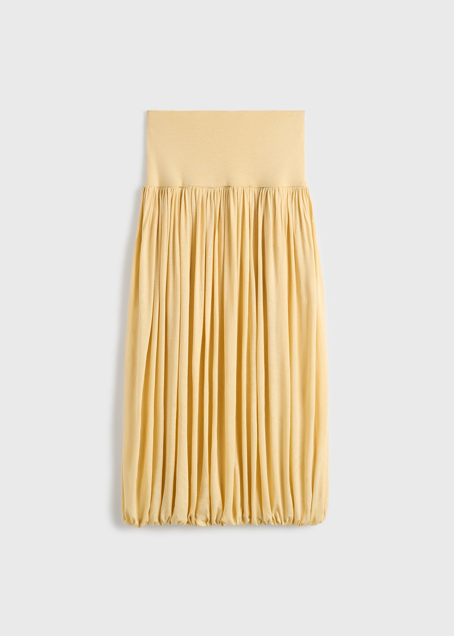 Soft gathered skirt champagne