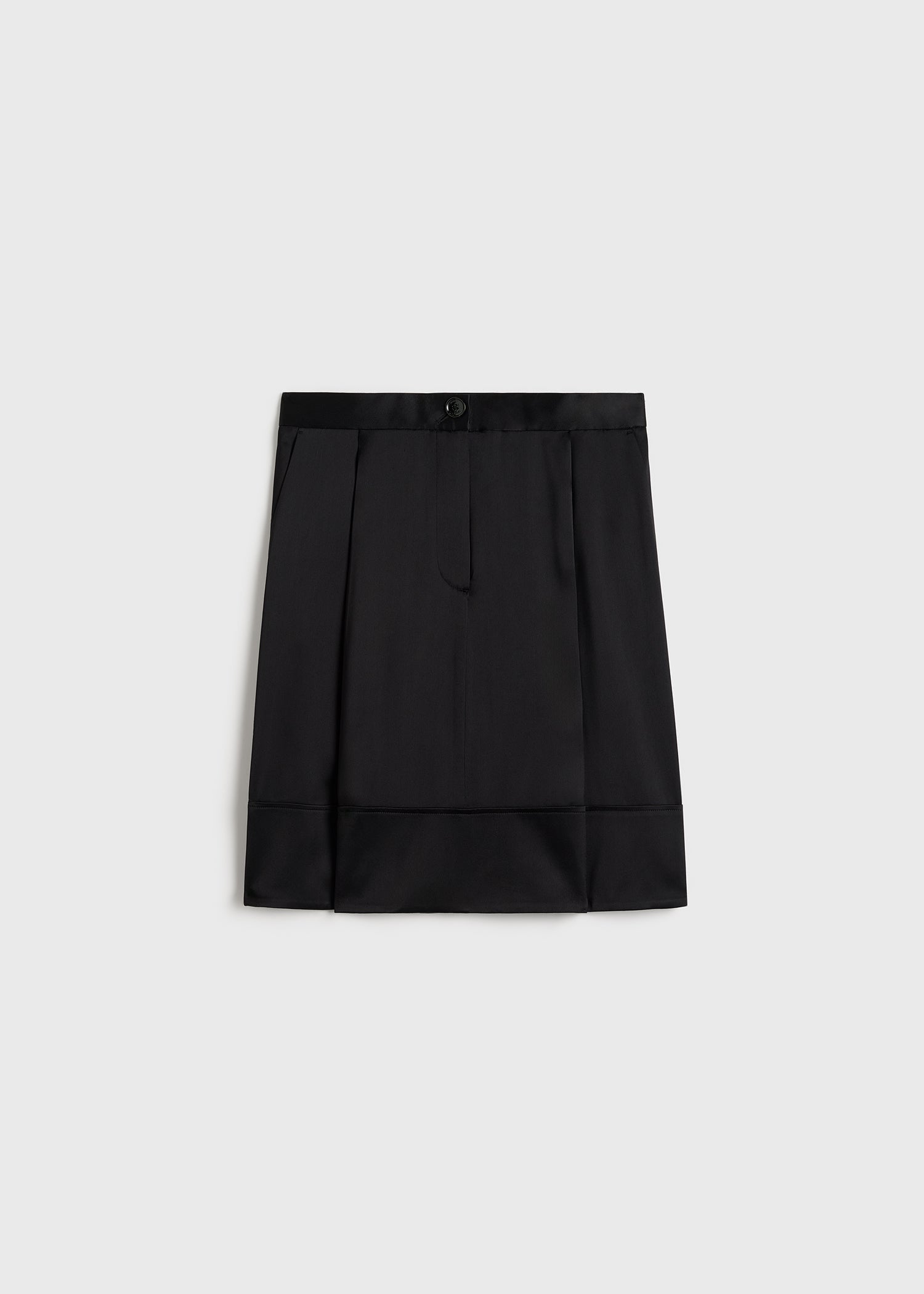 Soft tuxedo skirt black
