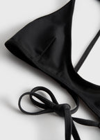 Scoop bikini top black