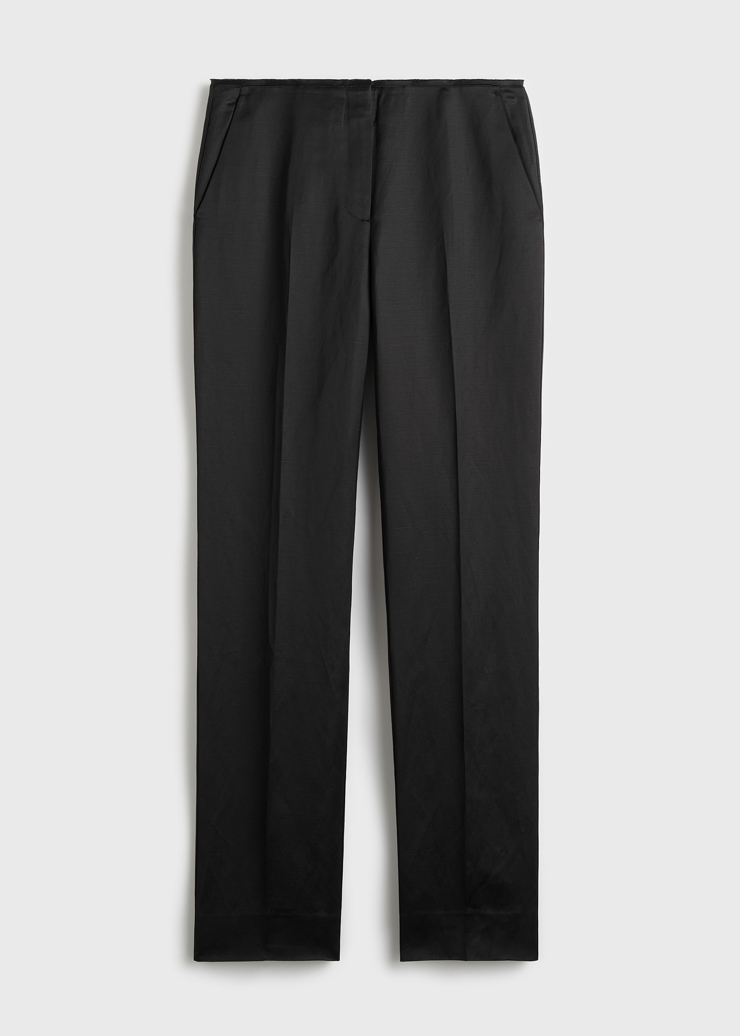 Easy raw edge trousers black