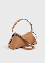 T-lock grained-leather shoulder tan